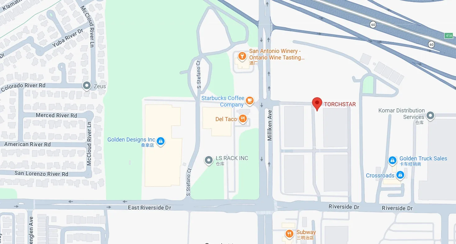 TORCHSTAR location map